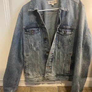 Madewell mens classic denim jacket large